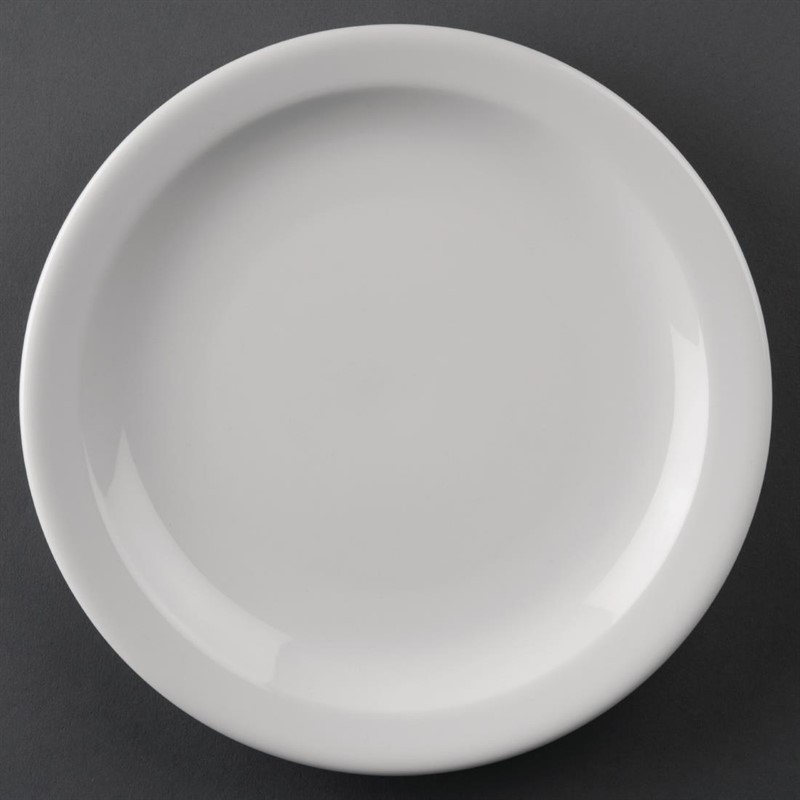  Athena Hotelware Narrow Rimmed Plates 205mm (Pack of 12) 