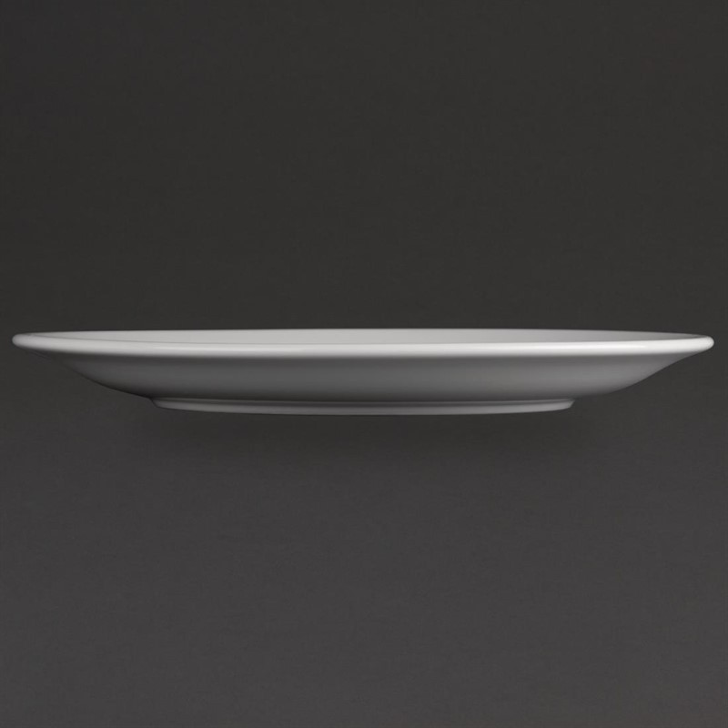  Athena Hotelware Narrow Rimmed Plates 254mm (Pack of 12) 