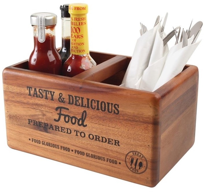  T&G Woodware T&G Food Glorious Food Table Tidy with Chalkboard 