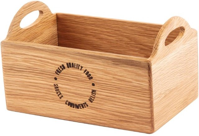  Olympia Oak Printed Table Caddy 230mm 