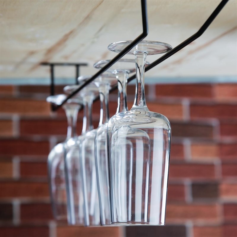  Olympia Wine Glass Rack Black 610mm 
