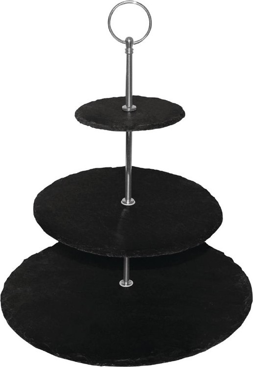  Olympia 3 Tier Slate Afternoon Tea Stand 