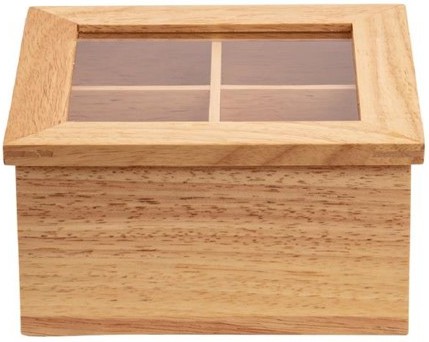  Olympia Mini Hevea Wood Tea Box 