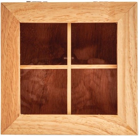  Olympia Mini Hevea Wood Tea Box 