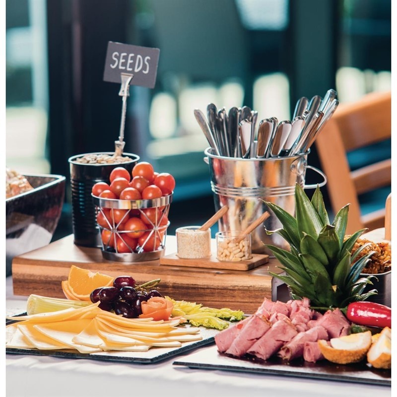  Olympia Galvanised Steel Chip Cup Black 