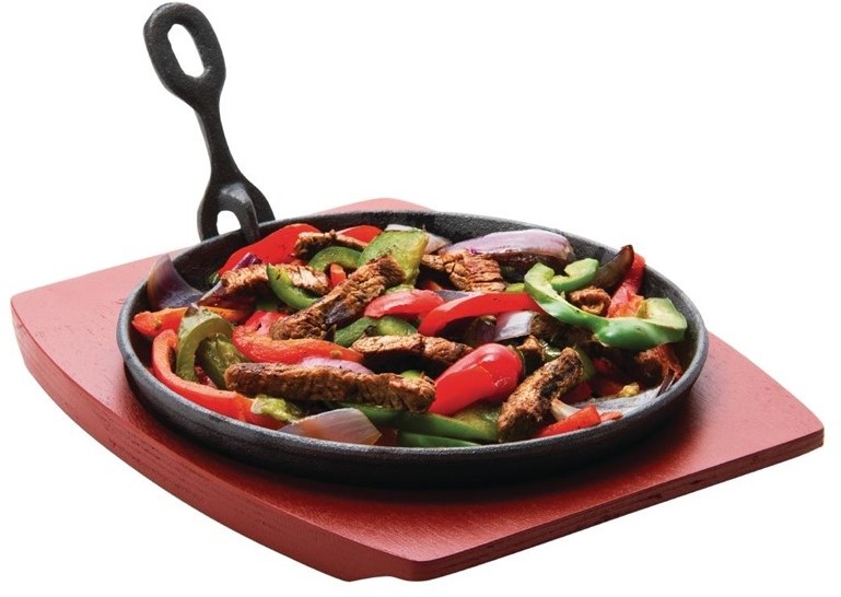  Olympia Round Cast Iron Sizzle Platter 