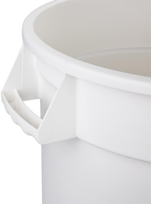  Vogue Polypropylene Round Container Bin White 38Ltr 