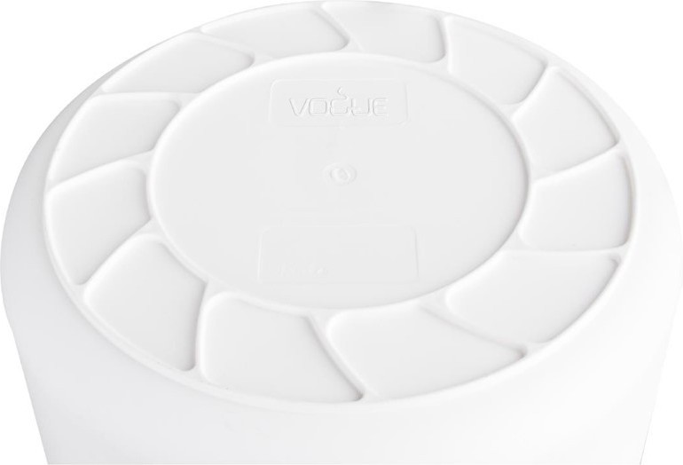  Vogue Polypropylene Round Container Bin White 38Ltr 