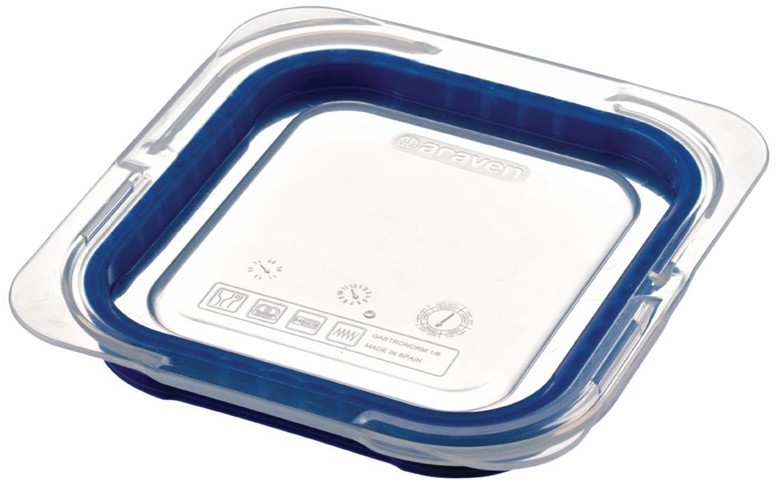  Araven Aravan ABS Lid Blue GN 1/6 