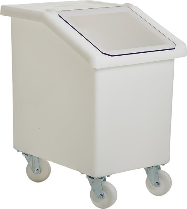  Gastronoble Mobile Ingredient Bin 90Ltr White 