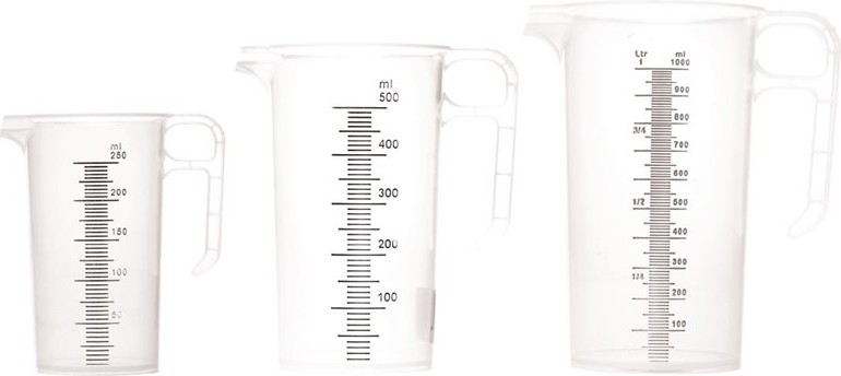  Pro-Measures Pro-Measure Polypropylene Measuring Jug Set - 250ml, 500ml & 1L 