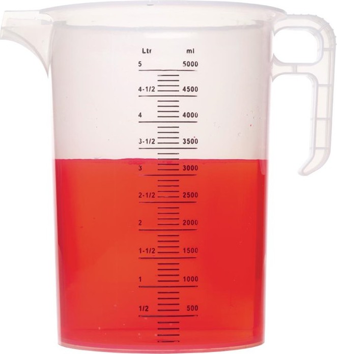  Gastronoble Pro-Measures Polypropylene Measuring Jug 5Ltr 
