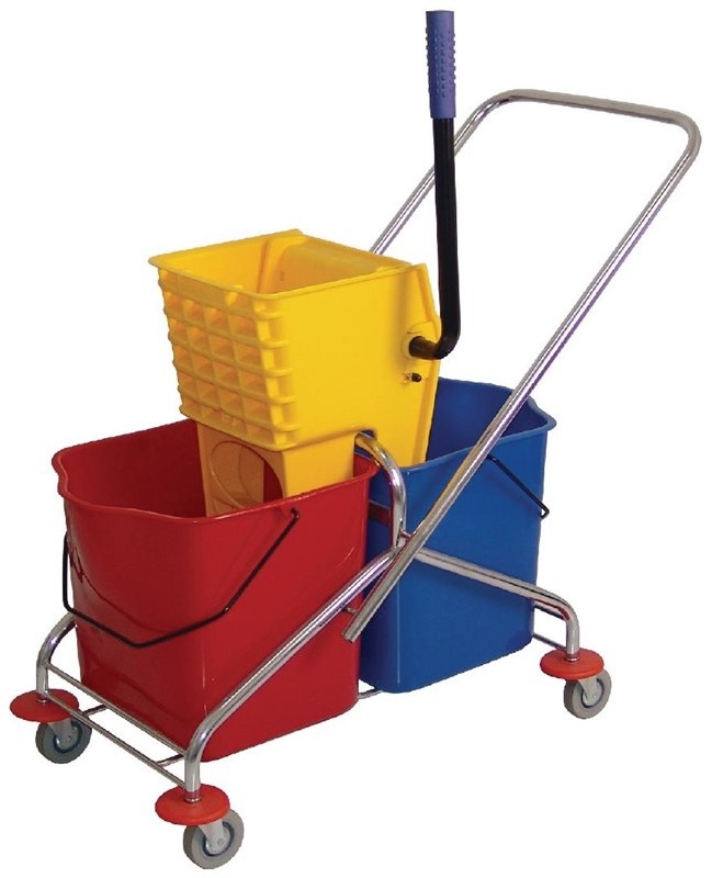  Jantex Dual Bucket Mop Wringer with Frame 