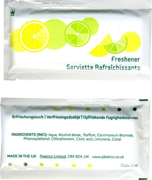  Gastronoble eGreen Large Freshening Hand Wipes (Pack of 500) 