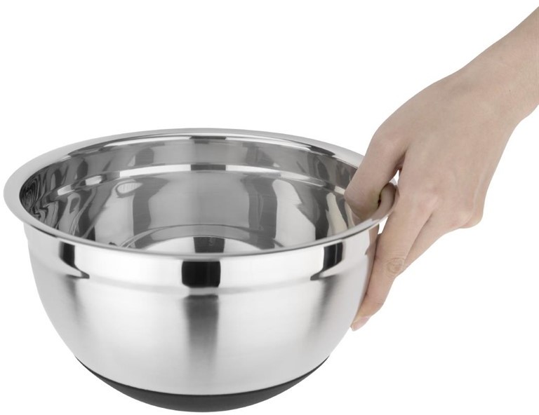  Vogue Stainless Steel Bowl with Silicone Base 3Ltr 