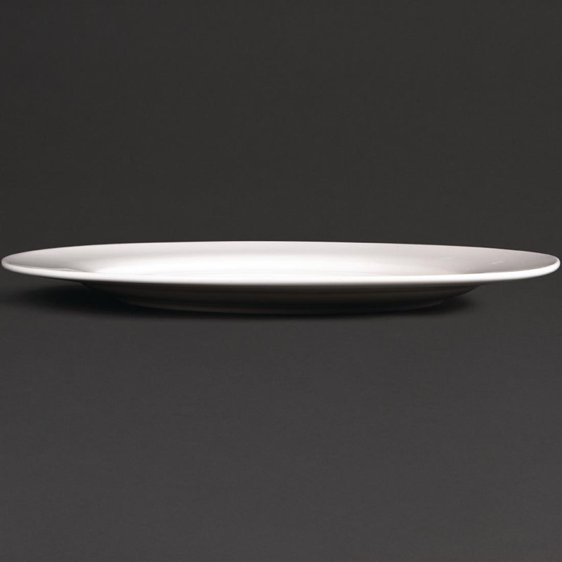  Lumina Wide Rim Round Plates 270mm (Pack of 4) 