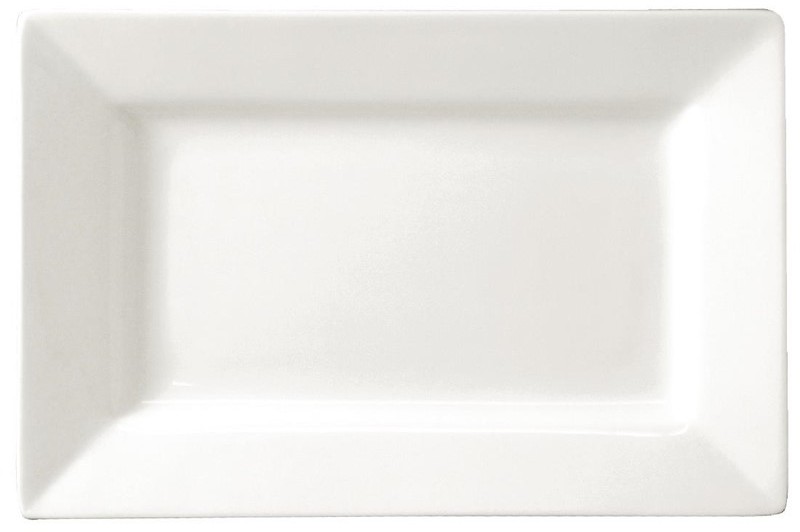  Lumina Wide Rim Rectangular Plates 200x 130mm (Pack of 6) 