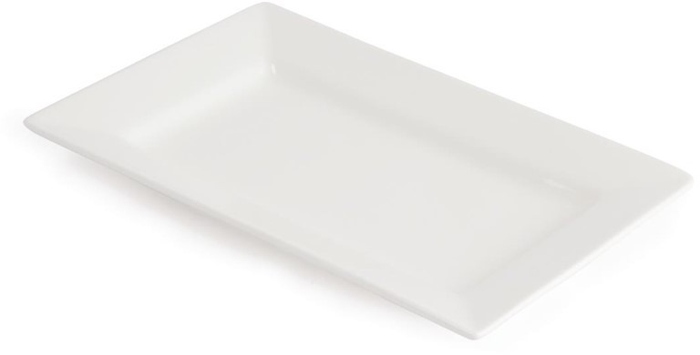  Lumina Wide Rim Rectangular Plates 200x 130mm (Pack of 6) 