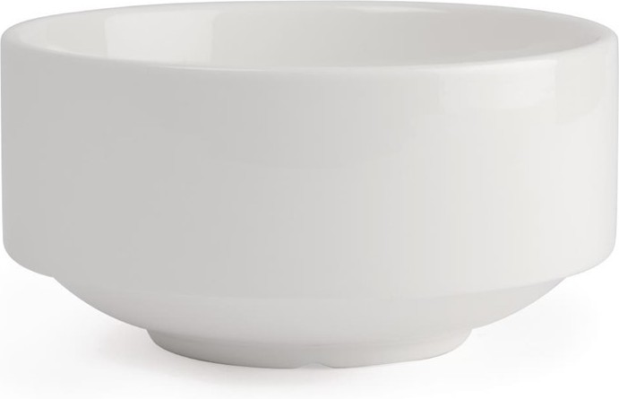  Lumina Fine China Stacking Soup Bowls 398ml 14oz (Pack of 6) 