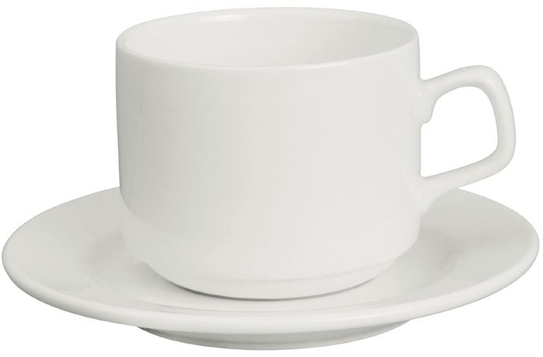  Lumina Fine China Stacking Cup 200ml (Pack of 6) 