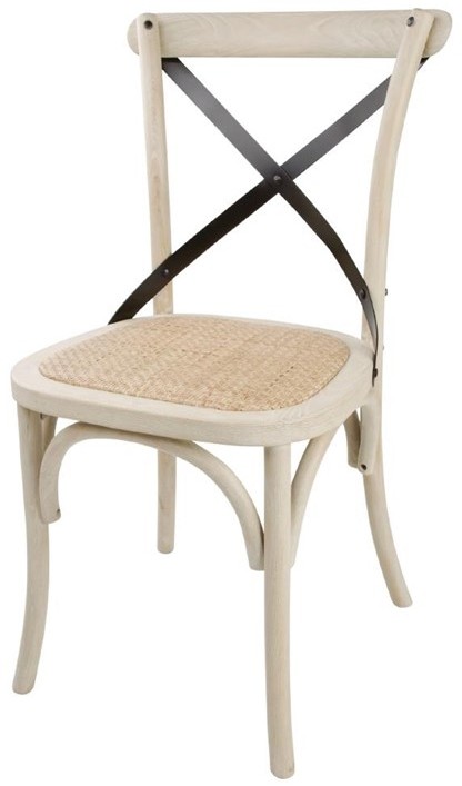  Bolero Bentwood Chairs with Metal Cross Backrest (Pack of 2) 
