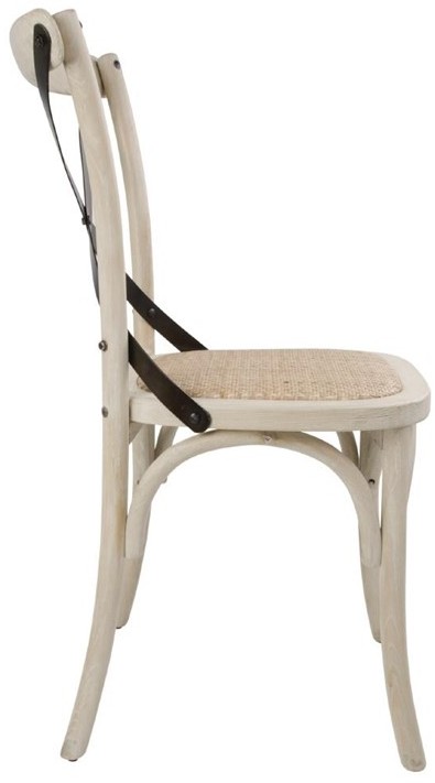  Bolero Bentwood Chairs with Metal Cross Backrest (Pack of 2) 