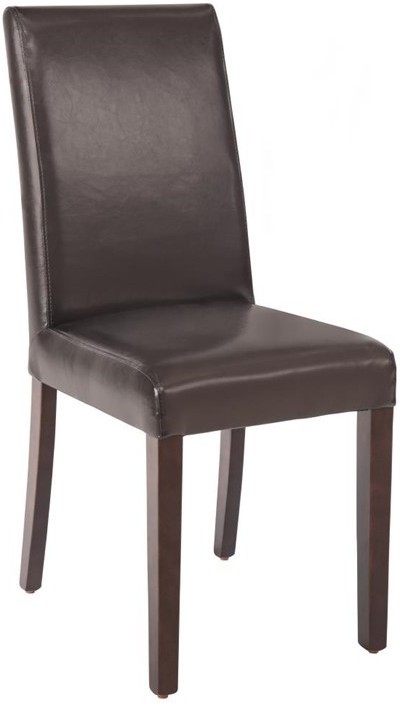  Bolero GF955 - Faux Leather Dining Chair Dark Brown (Box 2) 