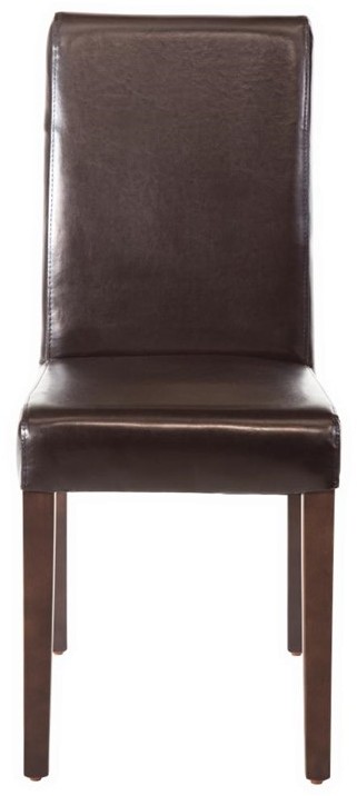  Bolero GF955 - Faux Leather Dining Chair Dark Brown (Box 2) 