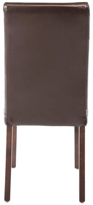  Bolero GF955 - Faux Leather Dining Chair Dark Brown (Box 2) 