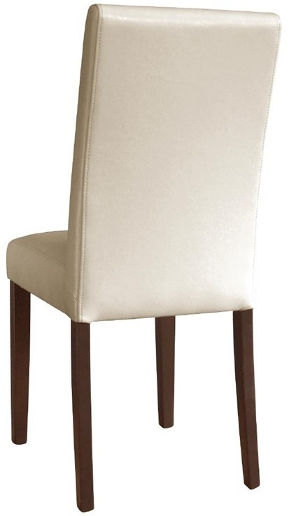 Bolero Faux Leather Dining Chairs Cream (Pack of 2) 