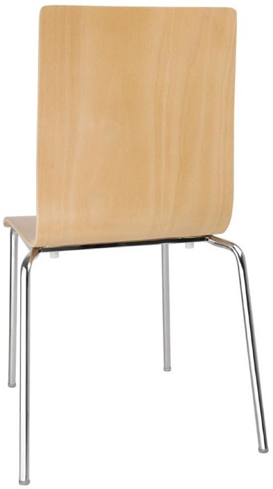  Bolero GR342 - Square Back Sidechair (Natural Finish) (Pack 4) 