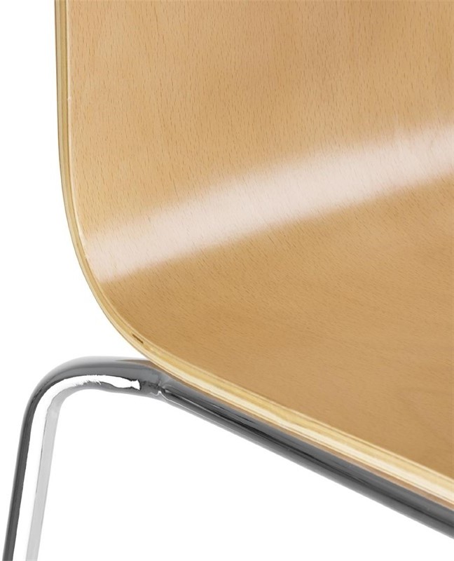  Bolero GR342 - Square Back Sidechair (Natural Finish) (Pack 4) 