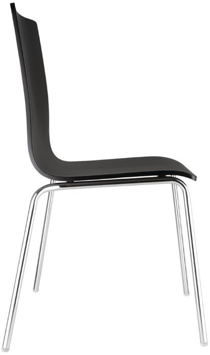  Bolero Black Square Back Side Chair (Pack of 4) 