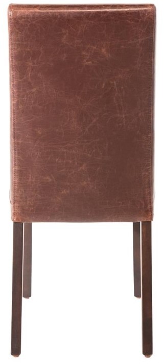  Bolero Faux Leather Dining Chair Antique Brown (Pack of 2) 