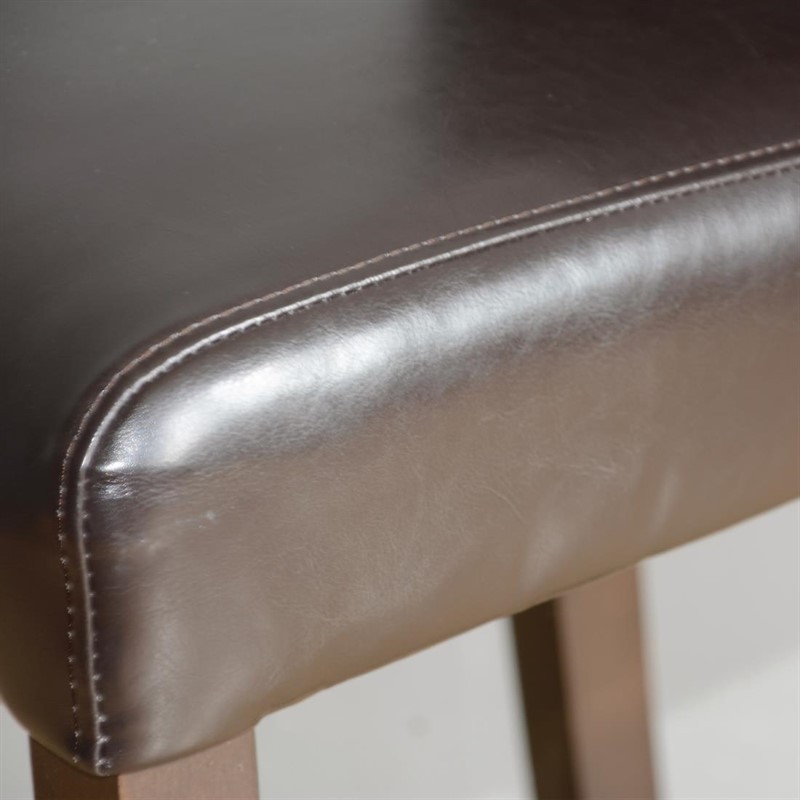  Bolero Faux Leather High Bar Stool Brown (Single) 