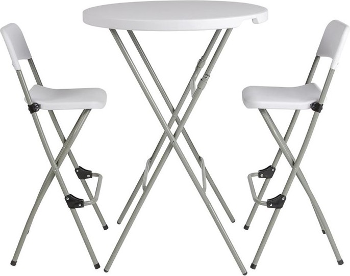  Bolero Folding High Stools (Pack of 2) 