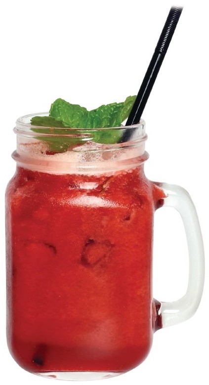  Olympia Handled Jam Jar Glasses 450ml (Pack of 12) 