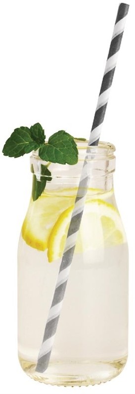  Olympia Glass Milk Bottle 200ml (Pack of 12) 