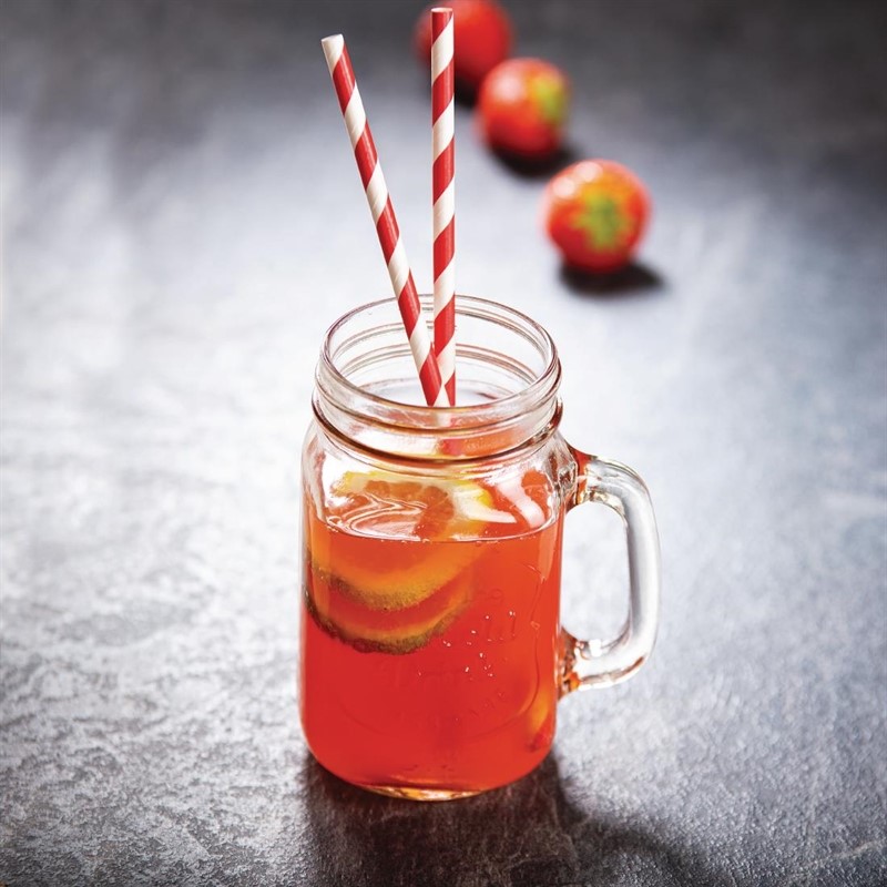  Olympia Handled Mason Jar 450ml (Pack of 12) 