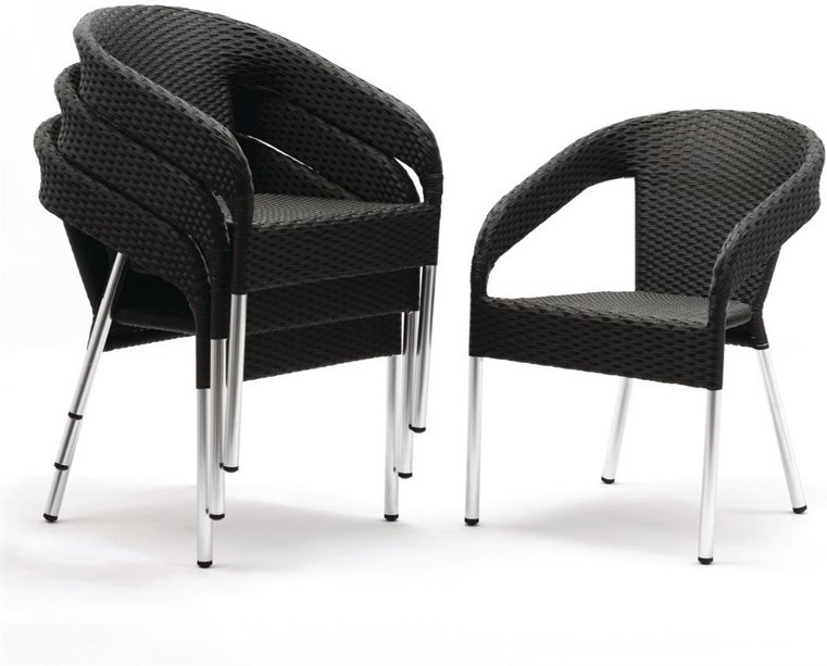  Bolero CG223 - Wicker Wraparound Bistro Chair (Pack 4) 