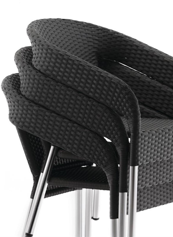  Bolero CG223 - Wicker Wraparound Bistro Chair (Pack 4) 
