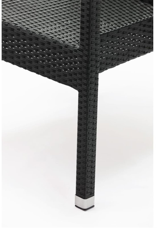  Bolero DL477 - Wicker Armchair Charcoal (Pack 4) 