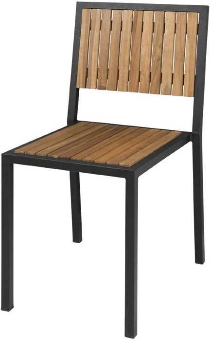  Bolero DS150 - Steel & Acacia SideChair (Pack 4) 