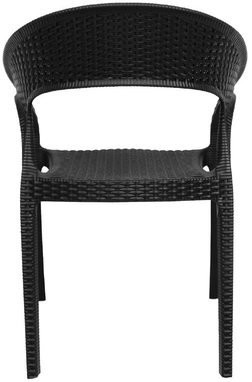  Bolero GR363 - PP Rattan Wraparound Armchair Black (Pack 4) 