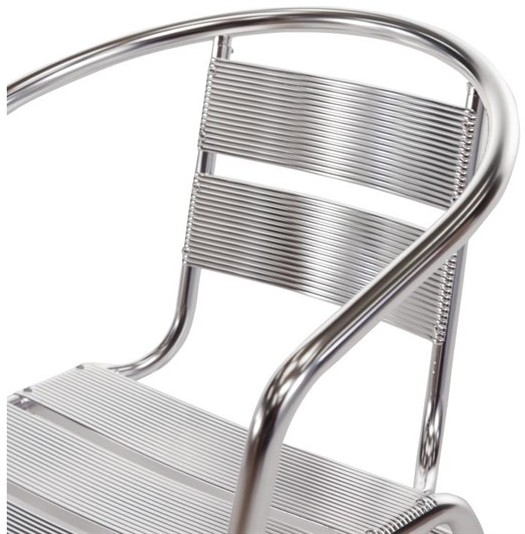  Bolero U419 - Armchair Alu. - 530x580x735mm (Pack 4) 