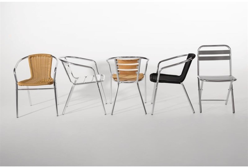  Bolero U421 - Armchair Alu. & Ash - 570Wx560Dx760mmH (Pack 4) 