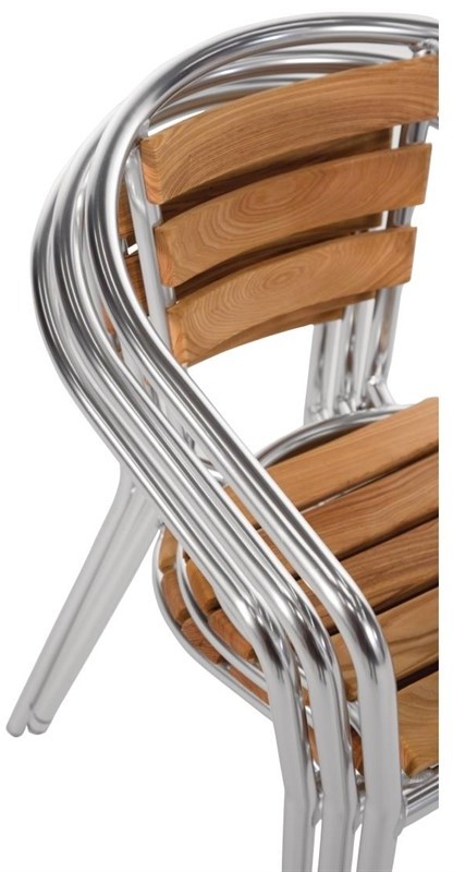  Bolero U421 - Armchair Alu. & Ash - 570Wx560Dx760mmH (Pack 4) 