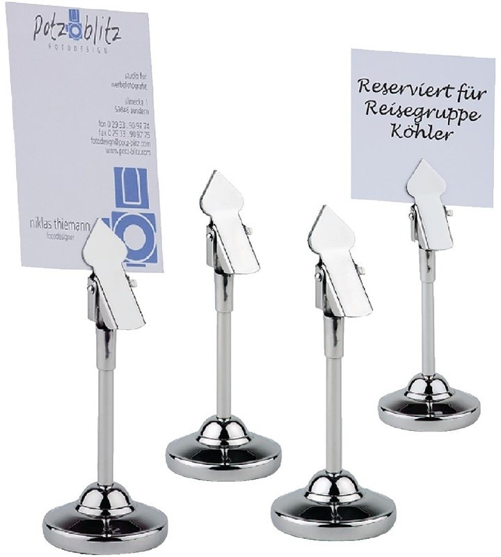  Gastronoble Stainless Steel Table Number Grips 105mm (Pack of 4) 