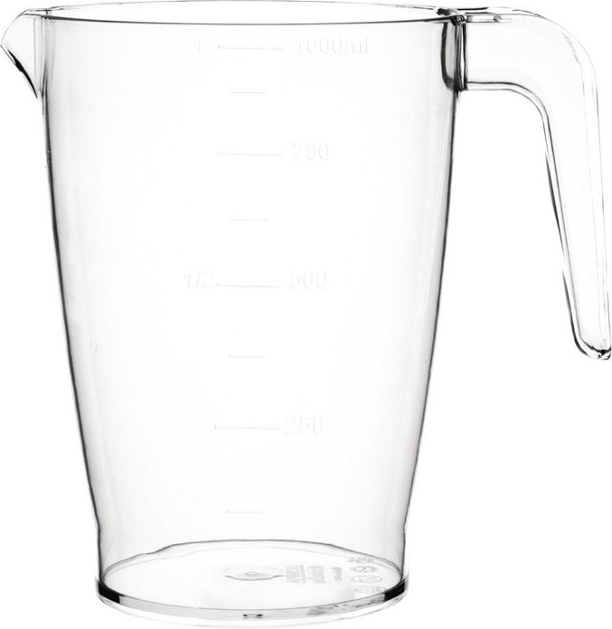  Olympia Kristallon Polycarbonate Stacking Jug 1ltr 