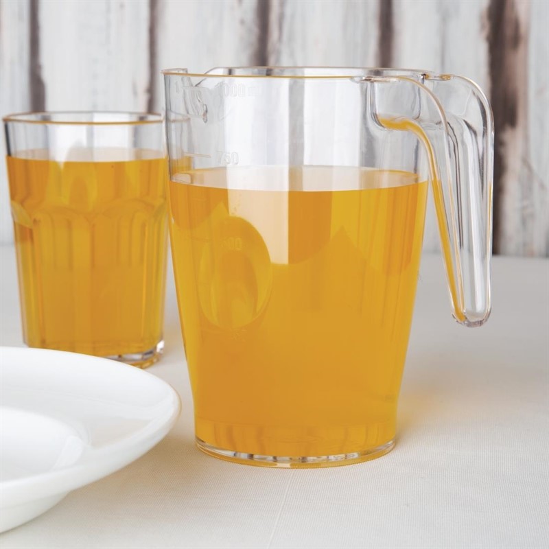 Olympia Kristallon Polycarbonate Stacking Jug 1ltr 